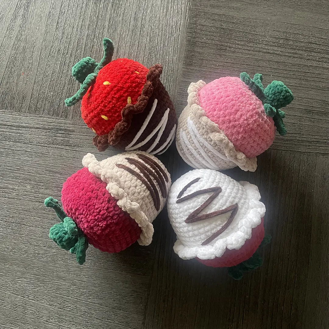 Chocolate Strawberry Pattern - Calming Cozies