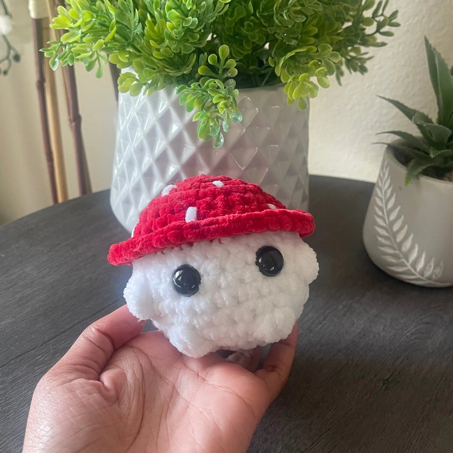 Handmade Crochet - Crochet Toys - Amigurumi - Crochet Home Decor - Handmade Market Place - Local Markets - Custom Crochet - Mushroom Plushie