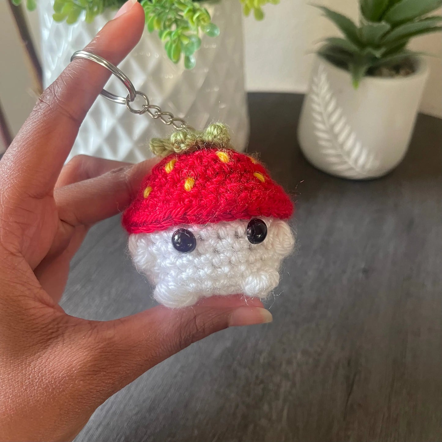 Mushroom Keychain Calming Cozies
