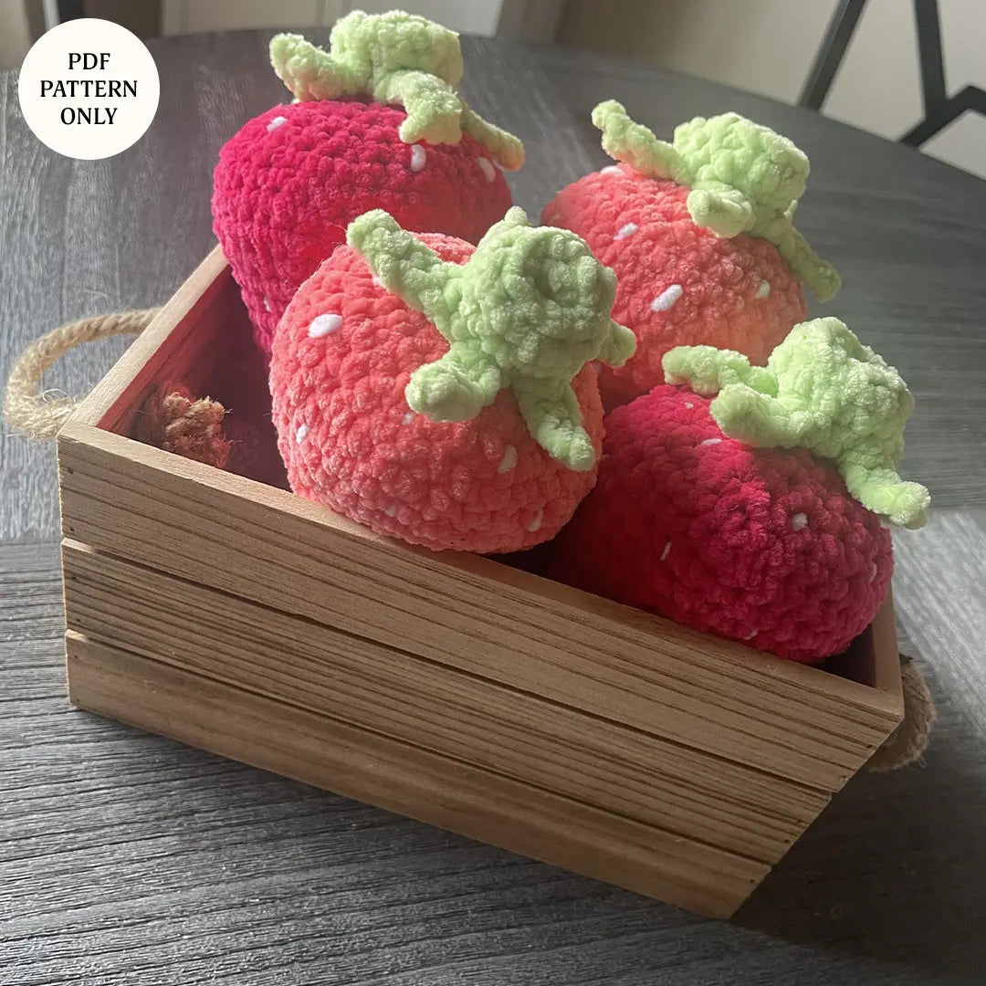 Crochet Strawberry Plushie Pattern