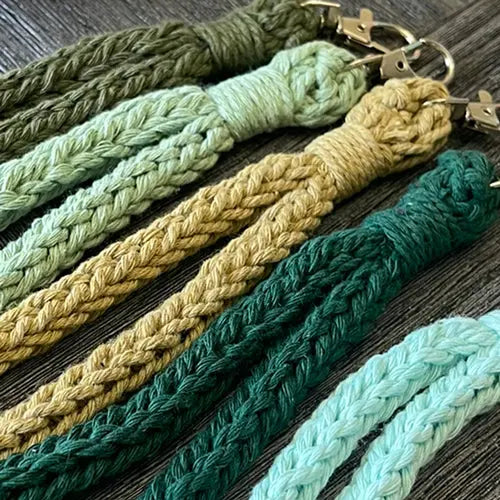 Handmade Crochet - I-cord Wristlets - Zoomed In