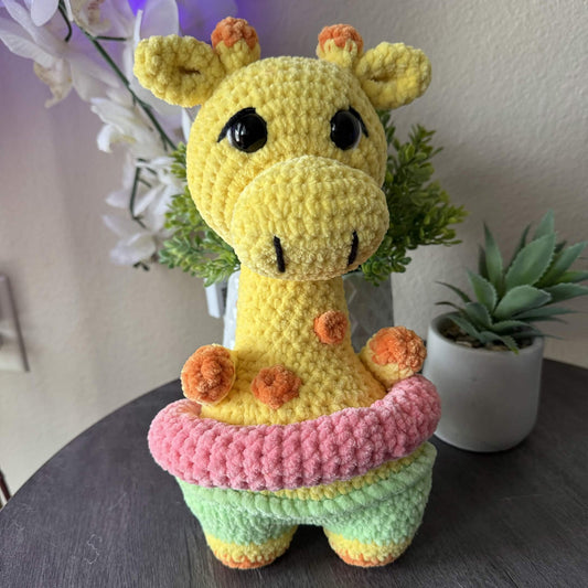 handmade crochet giraffe plushie
