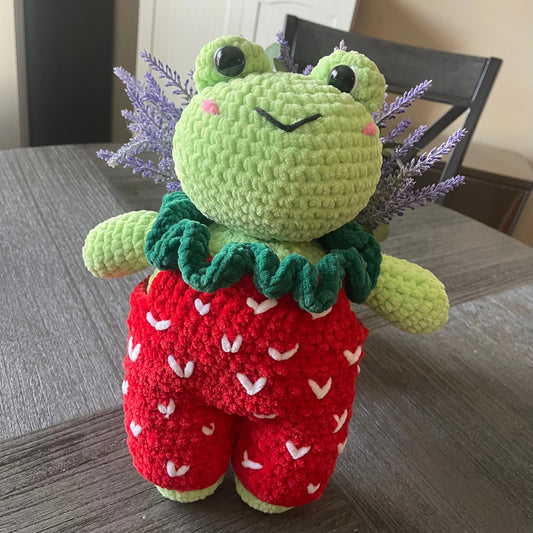 Handmade Crochet - Strawberry Frog