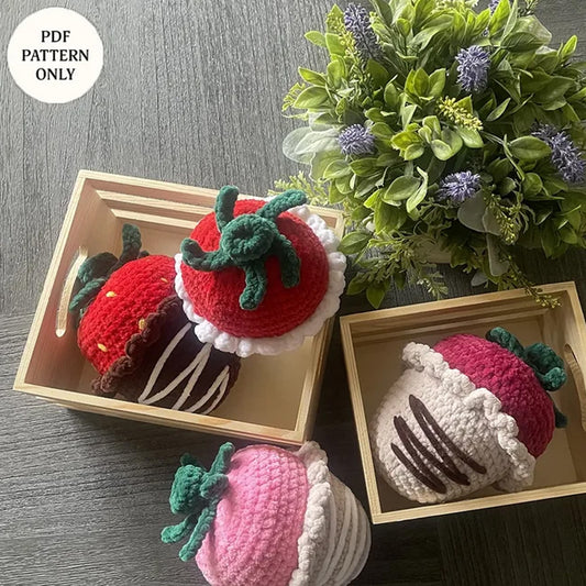 chocolate strawberry crochet pattern