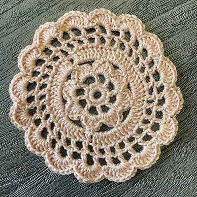 Doily Coaster (4 pack) • Available in multi and winter white
