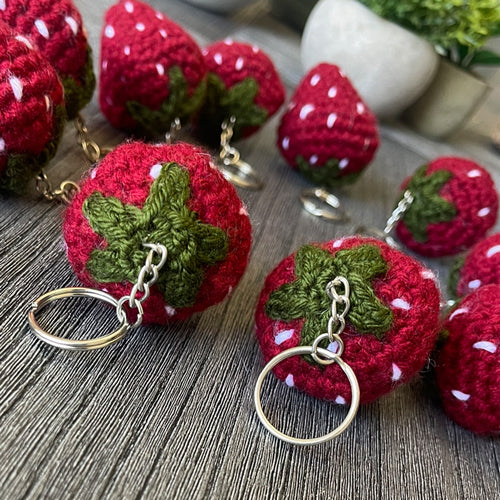 Strawberry keychains