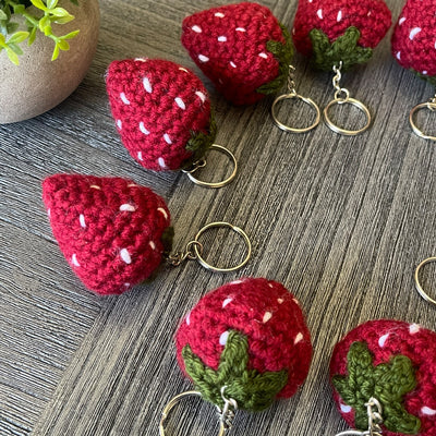 Strawberry keychains