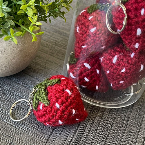 Strawberry keychains